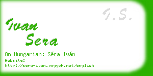 ivan sera business card