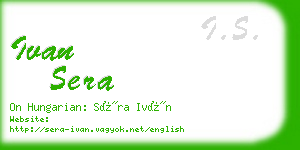 ivan sera business card